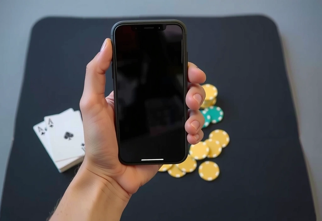 Mano sosteniendo smartphone